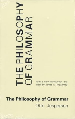 Immagine del venditore per Philosophy of Grammar venduto da GreatBookPrices