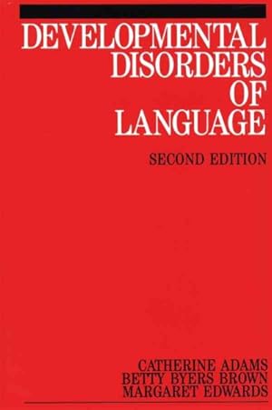 Bild des Verkufers fr Developmental Disorders of Language zum Verkauf von GreatBookPrices