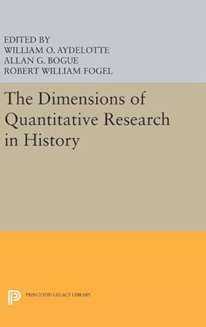 Seller image for Dimensions of Quantitative Research in History for sale by GreatBookPrices