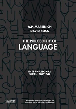 Immagine del venditore per Philosophy of Language venduto da GreatBookPrices