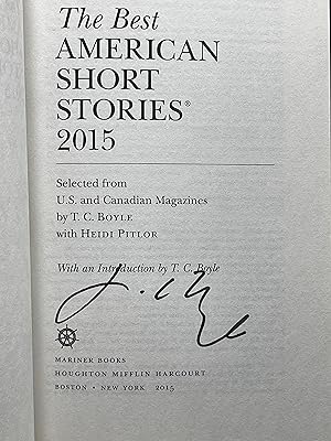 Imagen del vendedor de THE BEST AMERICAN SHORT STORIES 2015. a la venta por Bookfever, IOBA  (Volk & Iiams)