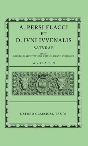 Seller image for A. Persi Flacci Et D. Ivni Ivvenalis : Satvrae for sale by GreatBookPrices