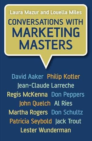 Bild des Verkufers fr Conversations With the Marketing Masters zum Verkauf von GreatBookPrices