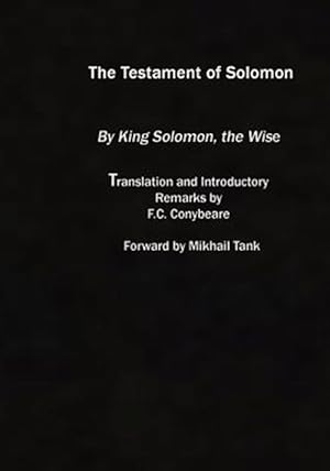 Imagen del vendedor de Testament of Solomon a la venta por GreatBookPrices