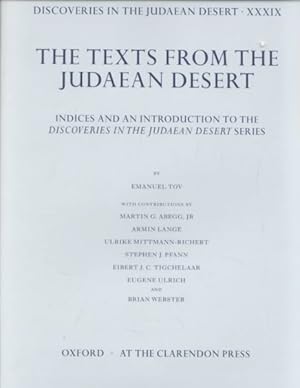 Seller image for Texts from the Judaean Desert, Indices and an Introduction to the Discoveries in the Judaean Desert : Indices and an Introduction to the Discoveries in the Judaean Desert Series for sale by GreatBookPrices