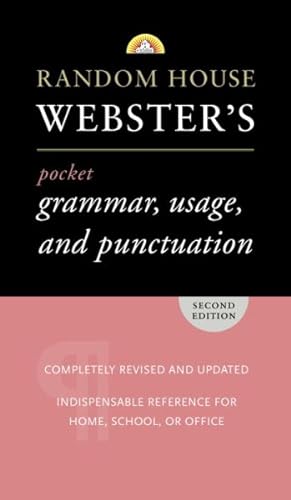Image du vendeur pour Random House Webster's Pocket Grammar, Usage, and Punctuation mis en vente par GreatBookPrices