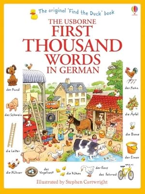 Imagen del vendedor de Usborne First Thousand Words in German a la venta por GreatBookPrices