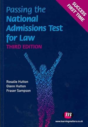 Imagen del vendedor de Passing the National Admissions Test for Law a la venta por GreatBookPrices