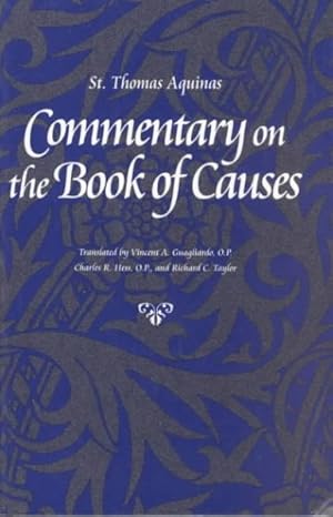 Image du vendeur pour Commentary on the Book of Causes mis en vente par GreatBookPrices