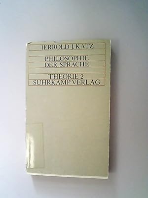 Bild des Verkufers fr Philosophie der Sprache. zum Verkauf von Antiquariat Bookfarm