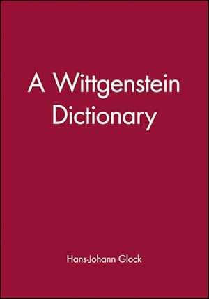 Immagine del venditore per Wittgenstein Dictionary venduto da GreatBookPrices