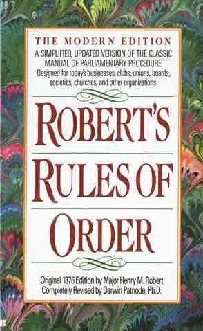Immagine del venditore per Robert's Rules of Order venduto da GreatBookPrices