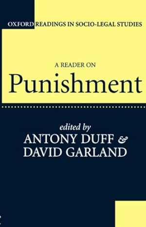 Immagine del venditore per Reader on Punishment venduto da GreatBookPrices