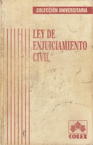 Imagen del vendedor de LEY DE ENJUICIAMIENTO CIVIL a la venta por Librera Vobiscum