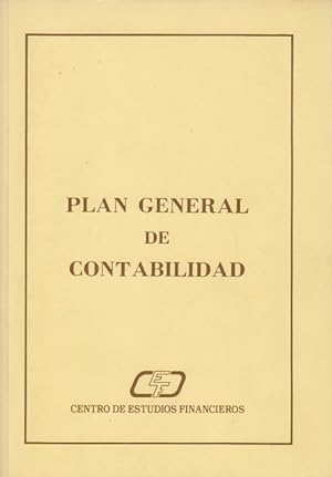 Seller image for PLAN GENERAL DE CONTABILIDAD for sale by Librera Vobiscum