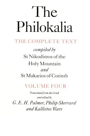 Seller image for Philokalia : The Complete Text for sale by GreatBookPrices