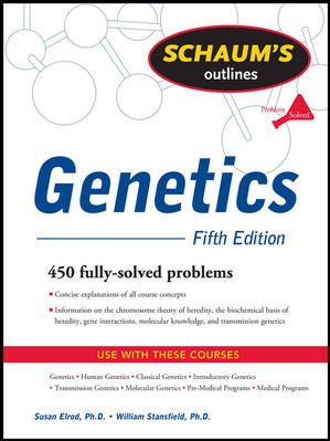 Imagen del vendedor de Schaum's Outline Genetics a la venta por GreatBookPrices