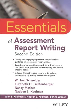 Bild des Verkufers fr Essentials of Assessment Report Writing zum Verkauf von GreatBookPrices