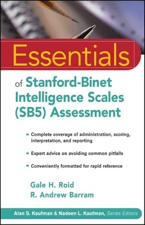 Imagen del vendedor de Essentials of Stanford-binet Intelligence Scales Sb5 Assessment a la venta por GreatBookPrices