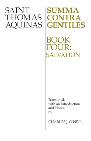 Imagen del vendedor de Summa Contra Gentiles : Salvation a la venta por GreatBookPrices
