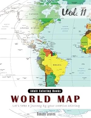 Seller image for World Map Coloring Book : For Stress Relief & Mind Relaxation, Stay Focus Treatment for sale by GreatBookPrices