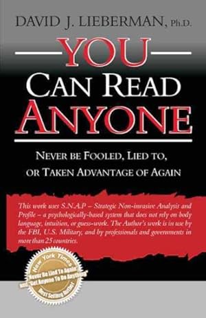Seller image for You Can Read Anyone : Never Be Fooled, Lied To, or Taken Advantage of Again for sale by GreatBookPrices