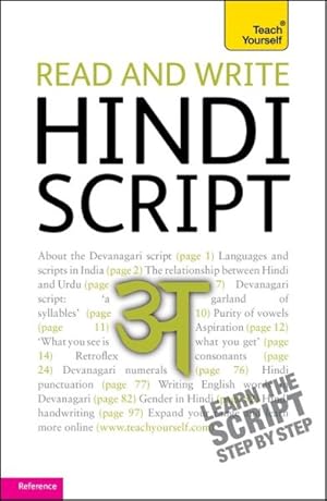 Seller image for Teach Yourself Read and Write Hindi Script -Language: Hindi for sale by GreatBookPrices