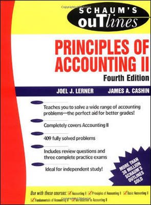 Seller image for Schaum's Outline of Theory and Problems of Principles of Accounting II for sale by GreatBookPrices