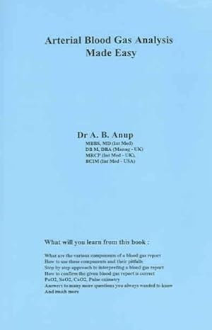 Bild des Verkufers fr Arterial Blood Gas Analysis Made Easy zum Verkauf von GreatBookPrices