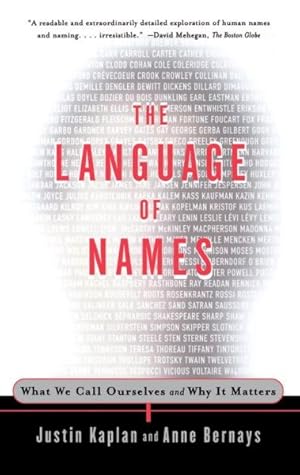 Imagen del vendedor de Language of Names a la venta por GreatBookPrices