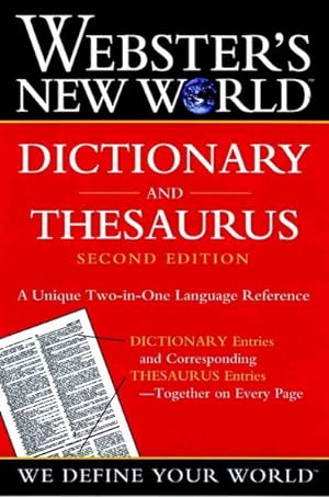 Bild des Verkufers fr Webster's New World Dictionary and Thesaurus zum Verkauf von GreatBookPrices