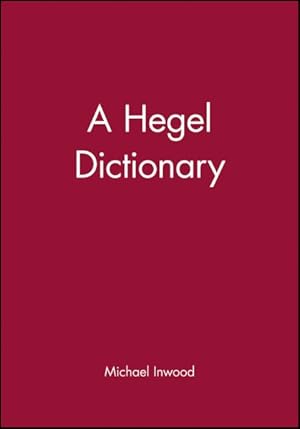 Imagen del vendedor de Hegel Dictionary a la venta por GreatBookPrices