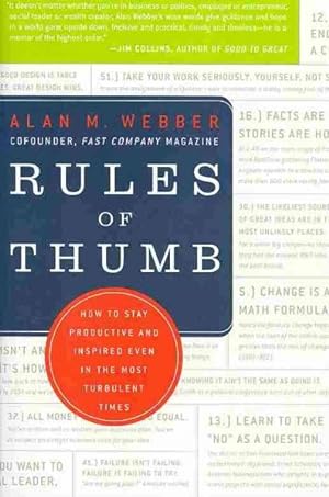 Seller image for Rules of Thumb : How to Stay Productive and Inspired Even in the Most Turbulent Times for sale by GreatBookPrices