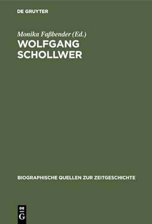 Bild des Verkufers fr Wolfgang Schollwer zum Verkauf von BuchWeltWeit Ludwig Meier e.K.