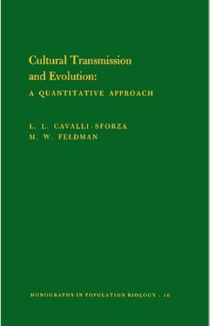 Image du vendeur pour Cultural Transmission and Evolution : A Quantitative Approach mis en vente par GreatBookPrices