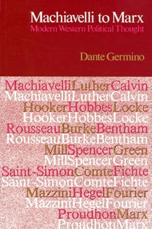 Immagine del venditore per Machiavelli to Marx : Modern Western Political Thought venduto da GreatBookPrices