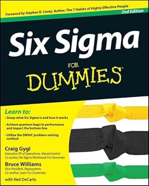 Image du vendeur pour Six Sigma for Dummies mis en vente par GreatBookPrices