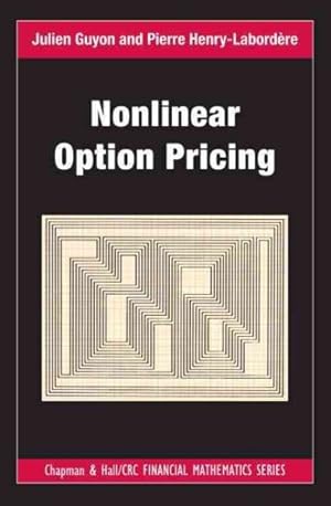 Imagen del vendedor de Nonlinear Option Pricing a la venta por GreatBookPrices