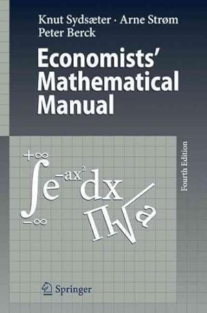 Bild des Verkufers fr Economists' Mathematical Manual zum Verkauf von GreatBookPrices
