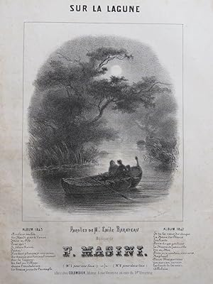 Image du vendeur pour MASINI F. Sur la Lagune Chant Piano 1843 mis en vente par partitions-anciennes