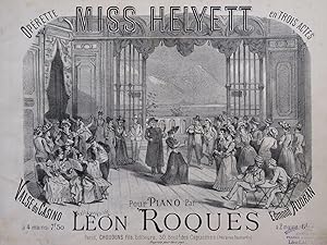 Immagine del venditore per ROQUES Lon Miss Helyett E. Audran Valse du Casino Piano ca1890 venduto da partitions-anciennes