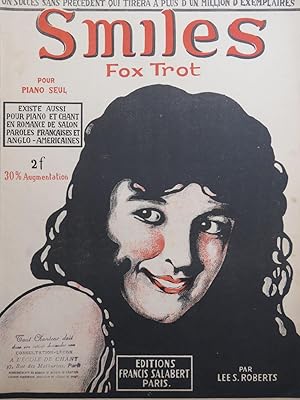 Imagen del vendedor de SALABERT Francis Smiles Piano 1918 a la venta por partitions-anciennes