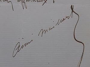 MAILLART Aimé Lettre Autographe Signée 1861