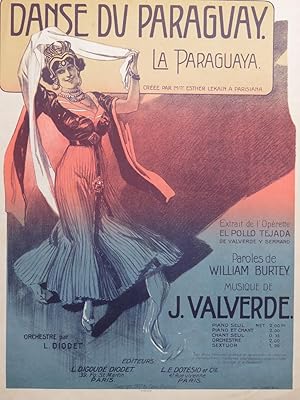 Danse du Paraguay La Paraguaya Illustration 1907
