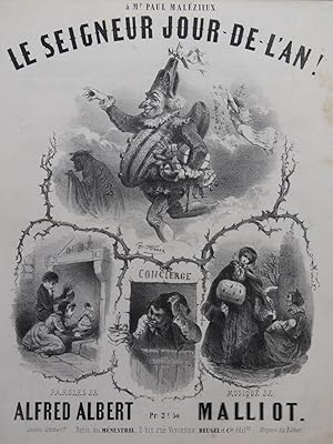 Immagine del venditore per MALLIOT Le Seigneur jour de l'an ! Chant Piano ca1850 venduto da partitions-anciennes