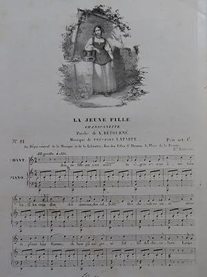 Seller image for LABARRE Thodore La Jeune Fille Chant Piano ca1830 for sale by partitions-anciennes