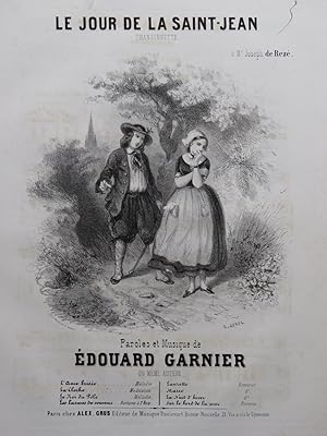 Imagen del vendedor de GARNIER douard Le jour de la Saint Jean Chant Piano ca1840 a la venta por partitions-anciennes