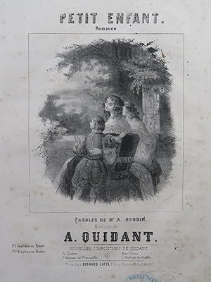 Seller image for QUIDANT Alfred Petit Enfant Chant Piano ca1840 for sale by partitions-anciennes