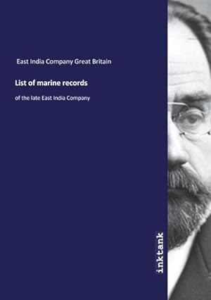 Image du vendeur pour List of marine records mis en vente par BuchWeltWeit Ludwig Meier e.K.