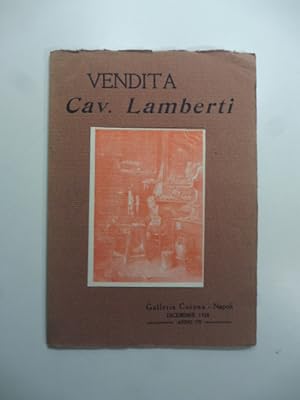 Catalogo della collezione di arte moderna e dell'ottocento del cav. Lamberti. Galleria Corona. 18...